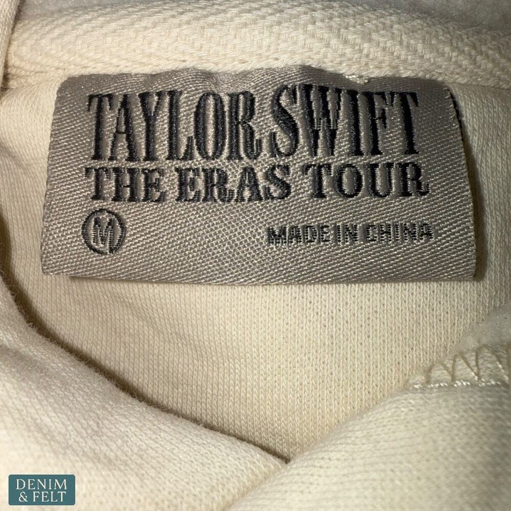 Taylor Swift The Eras Tour Beige Hoodie Medium Official Concert Merch NEW!! - Picture 13 of 14